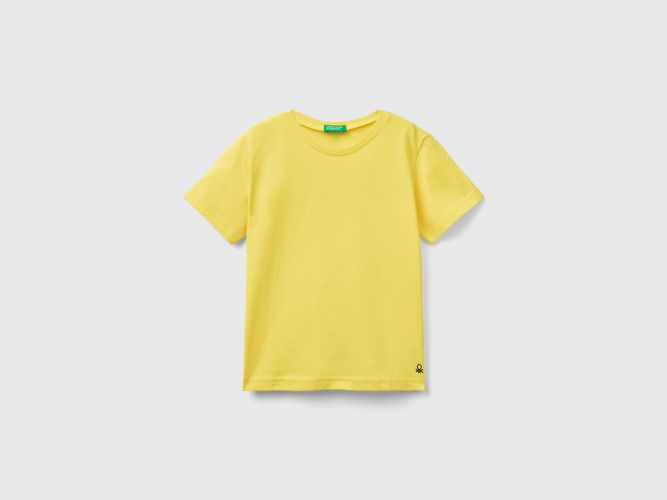 Benetton, T-shirt In Cotone Biologico, taglia 104, Giallo, Bambini - United Colors of Benetton - Modalova