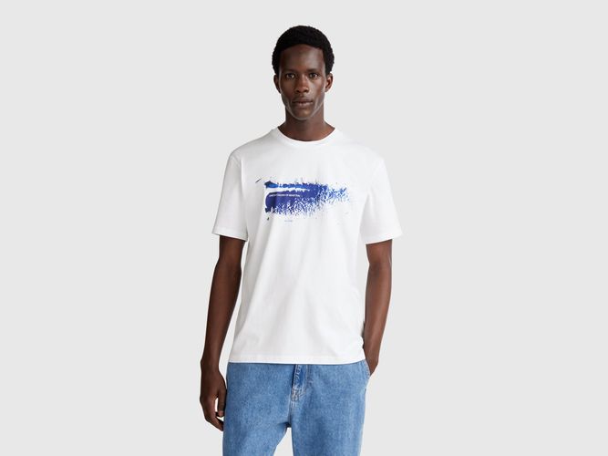 Benetton, T-shirt Avec Imprimé Photographique, taille XXL, Blanc - United Colors of Benetton - Modalova