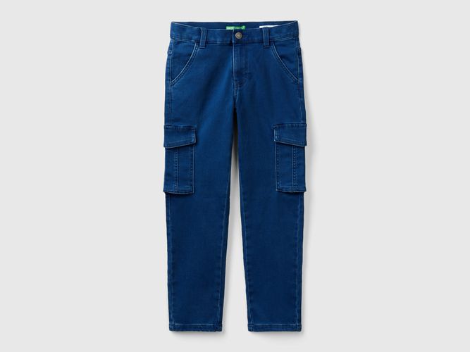 Benetton, Jeans Slim Fit Con Tasconi, taglia S, Blu, Bambini - United Colors of Benetton - Modalova