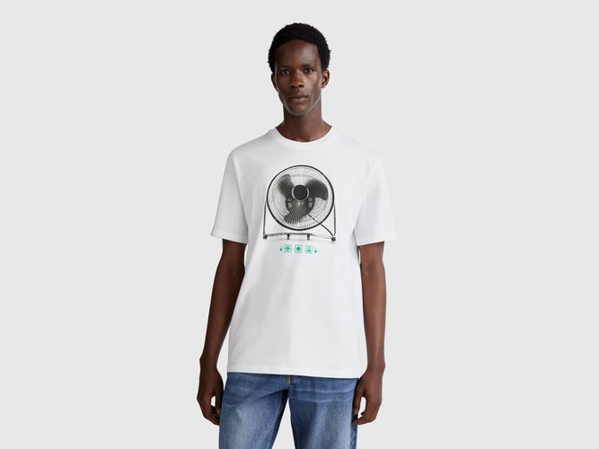 Benetton, T-shirt Avec Imprimé Photographique, taille XXL, Blanc - United Colors of Benetton - Modalova