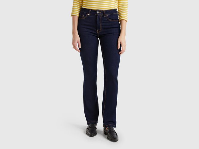 Benetton, Jean Bootcut En Coton Mélangé, taille 25, Bleu Foncé - United Colors of Benetton - Modalova