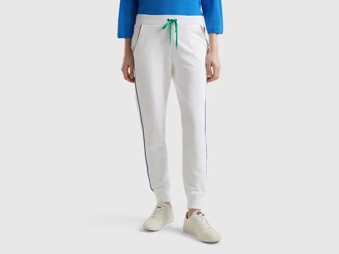 Benetton, Jogging À Cordon De Serrage, taille L, Blanc - United Colors of Benetton - Modalova