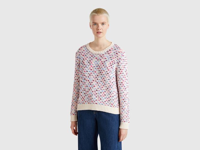Benetton, Pull Réversible En Coton Mélangé, taille L, Multicolore - United Colors of Benetton - Modalova