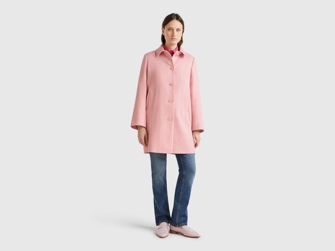 Benetton, Manteau En Viscose Mélangée, taille, Rose - United Colors of Benetton - Modalova