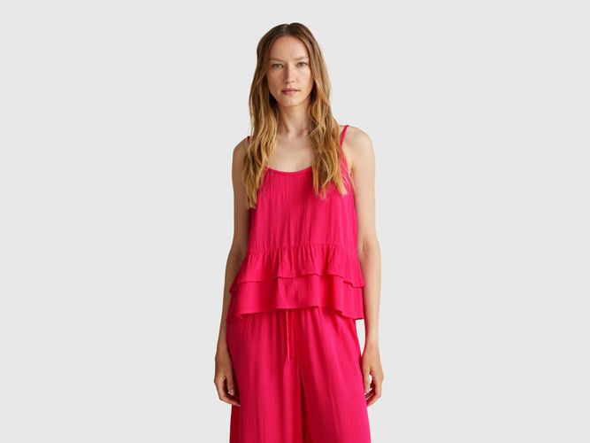Benetton, Top Fluide À Volant, taille L, - United Colors of Benetton - Modalova