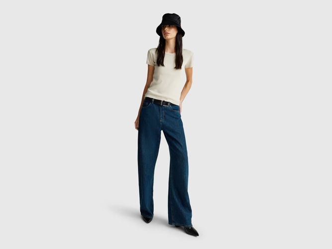 Benetton Online exclusive, Chemise À Manches Courtes En Pur Coton, taille L, - United Colors of Benetton - Modalova