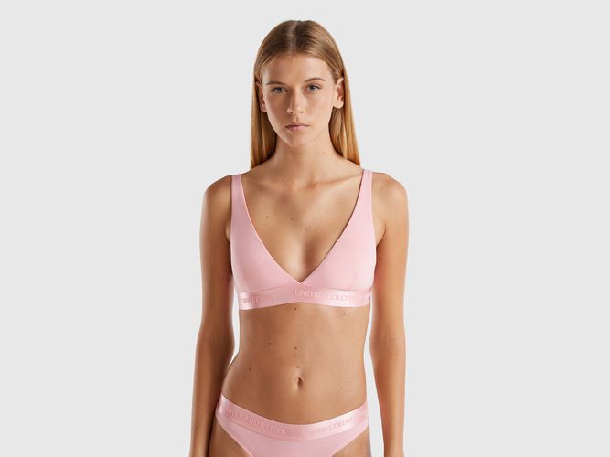 Benetton, Soutien-gorge Triangle En Coton Bio Stretch, taille 100, Rose - United Colors of Benetton - Modalova