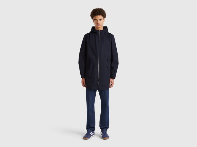 Benetton, Parka En Coton Mélangé, taille XXL, Bleu Foncé - United Colors of Benetton - Modalova