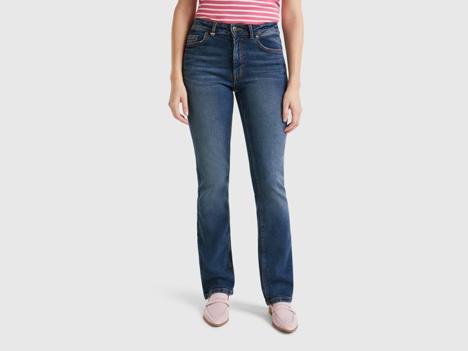 Benetton, Jean Bootcut En Coton Mélangé, taille 25, Bleu - United Colors of Benetton - Modalova