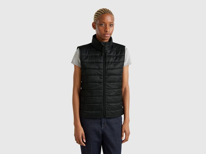 Benetton, Gilet Sans Manches Coupe Slim Avec Rembourrage, taille L, Noir - United Colors of Benetton - Modalova