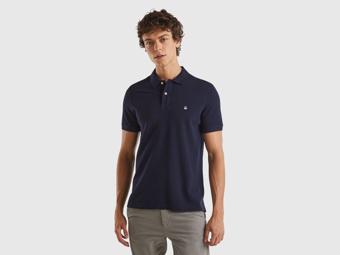 Benetton, Polo Bleu Foncé Coupe Droite, taille XXL, Bleu Foncé - United Colors of Benetton - Modalova