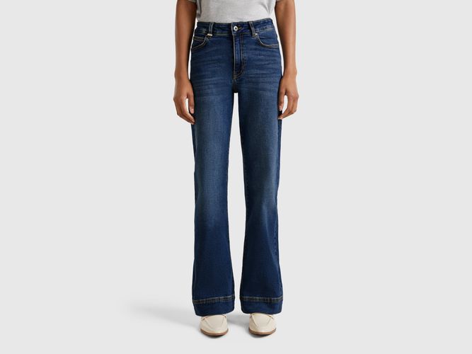 Benetton, Jeans Évasé En Coton, taille 25, Bleu - United Colors of Benetton - Modalova