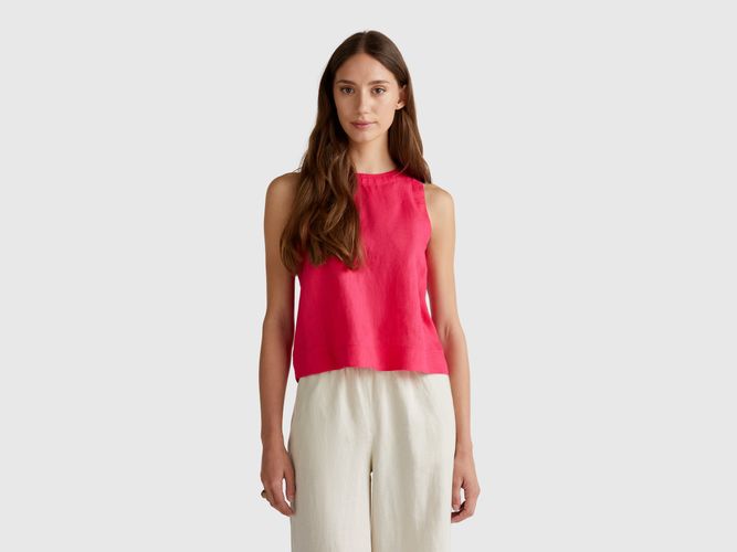 Benetton, Top Sans Manches En Pur Lin, taille S, - United Colors of Benetton - Modalova