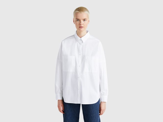 Benetton, Chemise Over-fit, taille L, Blanc - United Colors of Benetton - Modalova