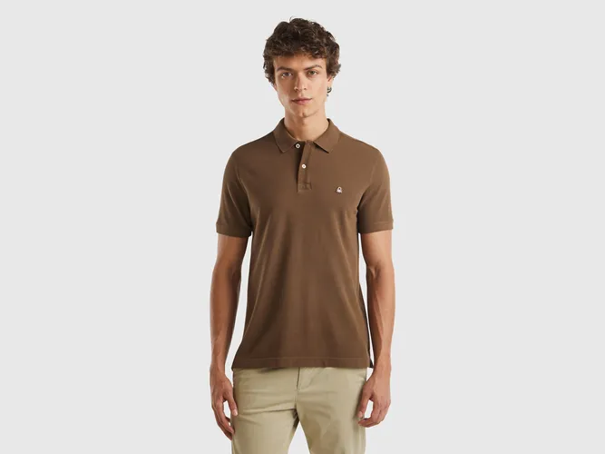 Benetton, Polo Regular Couleur Café, taille XXL, Marron - United Colors of Benetton - Modalova