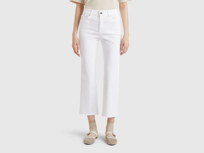 Benetton, Pantalon Crop Cinq Poches, taille 28, Blanc - United Colors of Benetton - Modalova