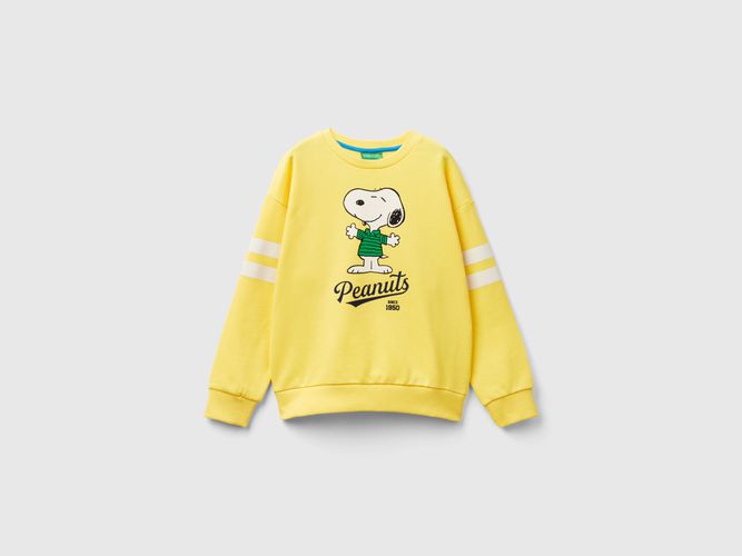 Benetton, Felpa Girocollo ©peanuts, taglia L, Giallo, Bambini - United Colors of Benetton - Modalova