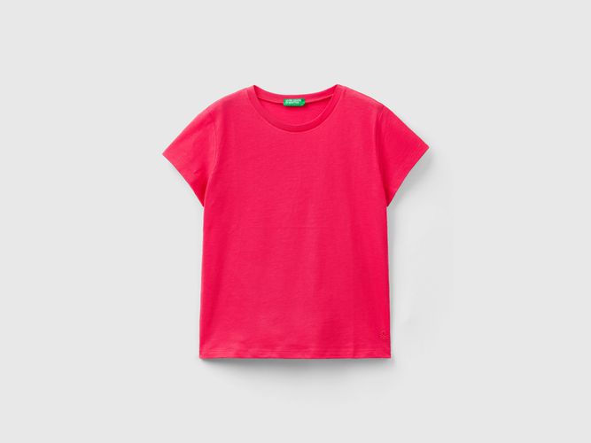 Benetton, T-shirt In Puro Cotone Bio, taglia XL, Fucsia, Bambini - United Colors of Benetton - Modalova