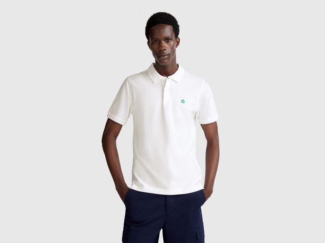 Benetton, Polo Ajusté Blanc, taille XXL, Blanc - United Colors of Benetton - Modalova