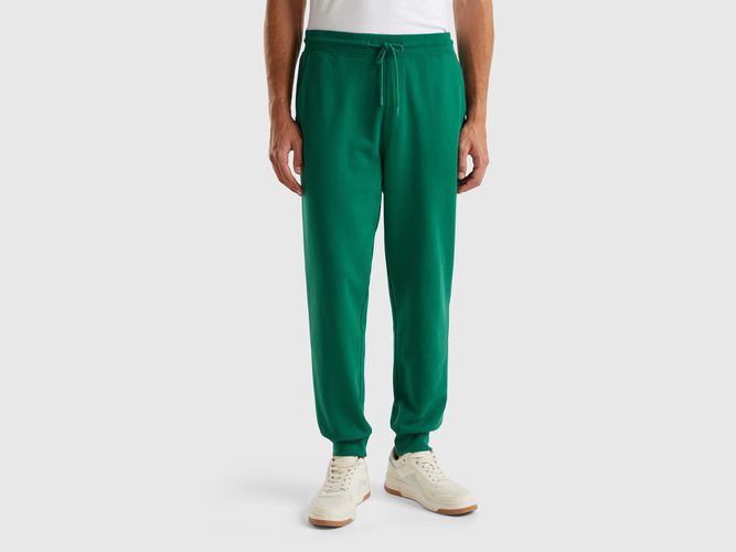 Benetton, Jogging En Molleton De 100 % Coton, taille XXL, Vert Foncé - United Colors of Benetton - Modalova