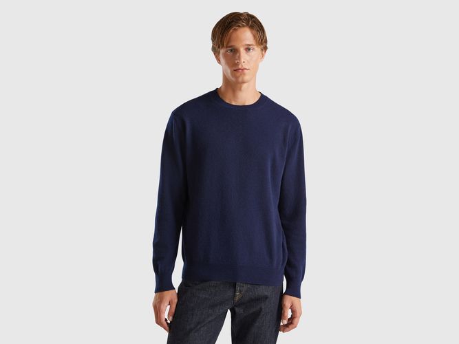 Benetton, Pull Bleu Nuit En Pur Cachemire, taille XXL, Bleu Foncé - United Colors of Benetton - Modalova