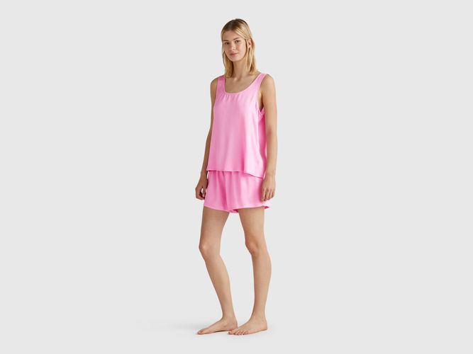 Benetton, Pyjama En Satin, taille XS, Rose - United Colors of Benetton - Modalova