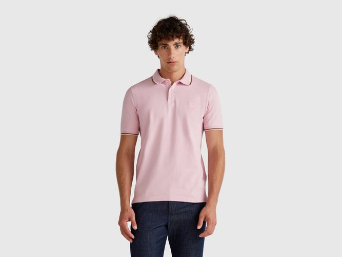 Benetton, Polo Coupe Slim Rose, taille XXL, Rose - United Colors of Benetton - Modalova