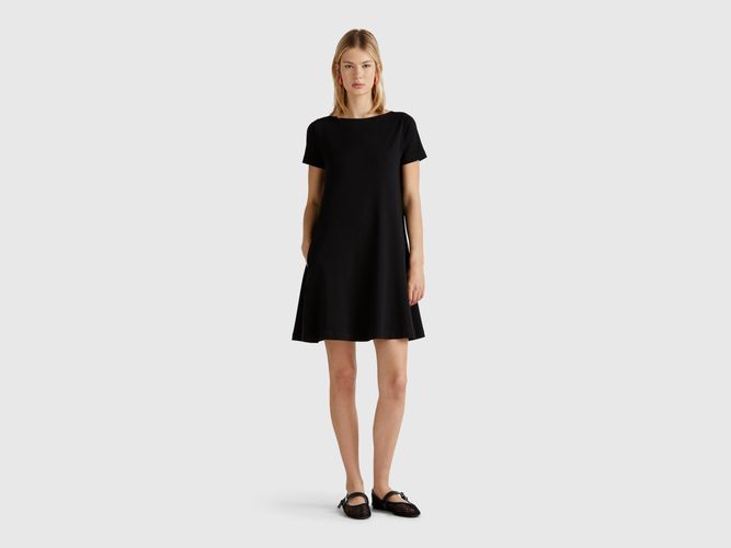 Benetton, Robe Courte Évasée, taille L, Noir - United Colors of Benetton - Modalova