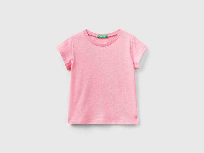 Benetton, T-shirt 100% Cotone Bio, taglia 90, Rosa, Bambini - United Colors of Benetton - Modalova
