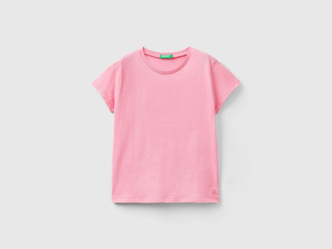 Benetton, T-shirt In Puro Cotone Bio, taglia 3XL, Rosa, Bambini - United Colors of Benetton - Modalova