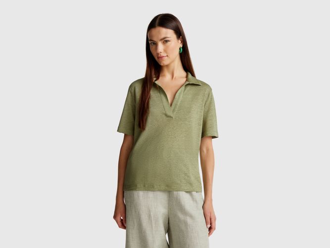Benetton, Polo Pur Lin, taille L - United Colors of Benetton - Modalova