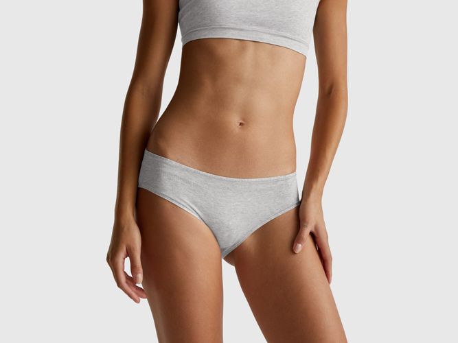 Benetton, Slip En Coton Super Extensible, taille M-L, Gris Clair - United Colors of Benetton - Modalova