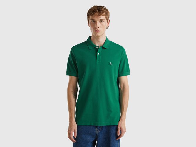 Benetton, Polo Regular Vert Foncé, taille XXL, Vert Foncé - United Colors of Benetton - Modalova