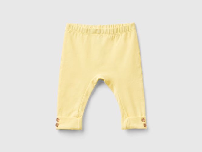 Benetton, Leggings In Cotone Stretch, taglia 50, Giallo, Bambini - United Colors of Benetton - Modalova