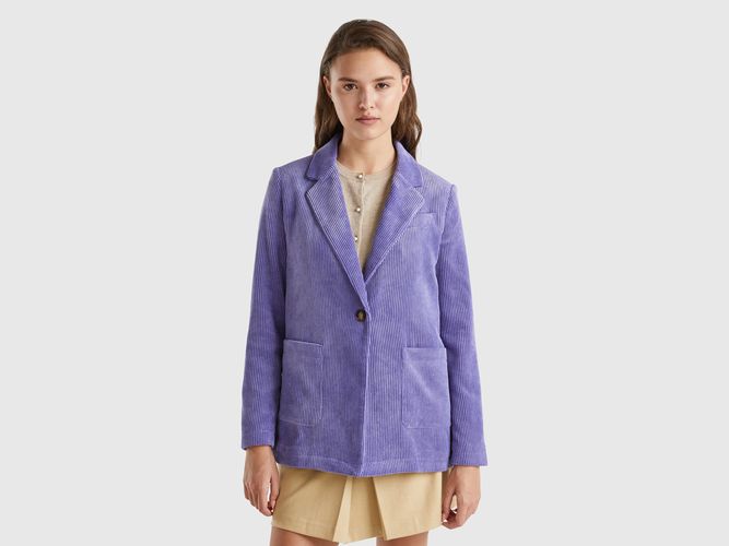 Benetton, Blazer En Velours À Bords-côtes, taille - United Colors of Benetton - Modalova