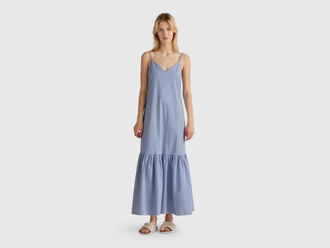 Benetton, Robe Longue Rayée, taille L, Bleu - United Colors of Benetton - Modalova
