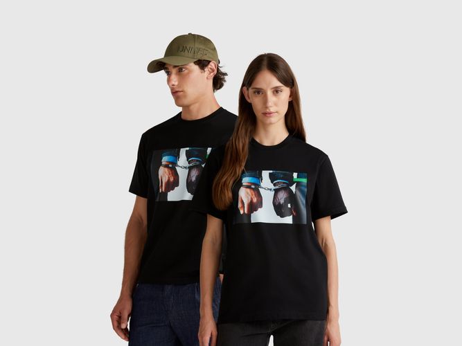 Benetton, T-shirt Avec Imprimé Photographique Oliviero Toscani, taille XXL, Noir - United Colors of Benetton - Modalova