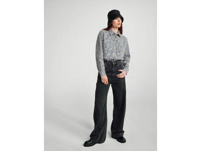 Benetton, Chemise À Motifs En Coton Léger, taille L, Crème - United Colors of Benetton - Modalova