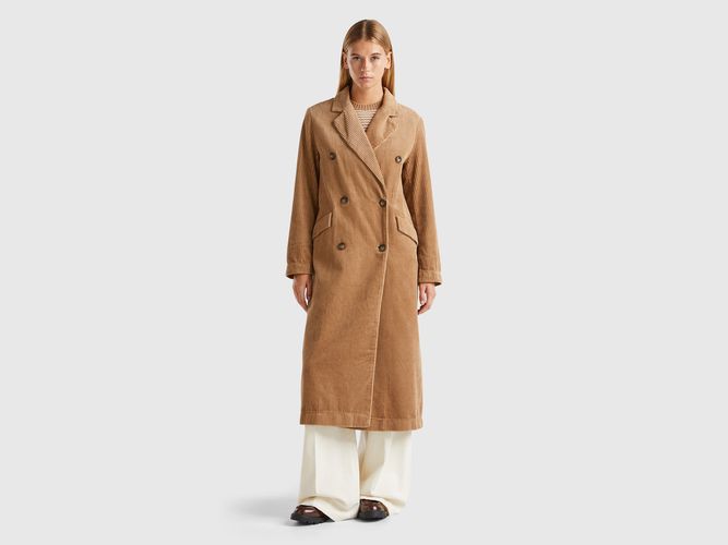 Benetton, Trench À Double Boutonnage En Velours, taille, - United Colors of Benetton - Modalova