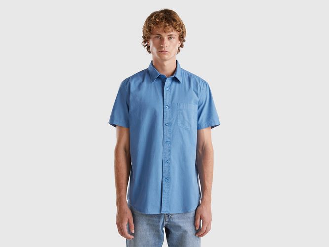 Benetton, Chemise À Petite Poche, taille M, Bleu Clair - United Colors of Benetton - Modalova