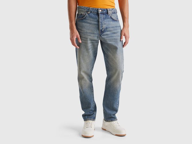 Benetton, Jeans Gamba Dritta, taglia 31, Bluette, Uomo - United Colors of Benetton - Modalova