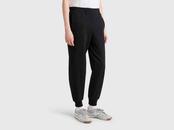 Benetton, Pantalon De Jogging En Pur Coton, taille L, Noir - United Colors of Benetton - Modalova