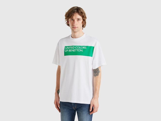 Benetton, T-shirt Avec Imprimé Devant Et Dos, taille XXL, Blanc - United Colors of Benetton - Modalova