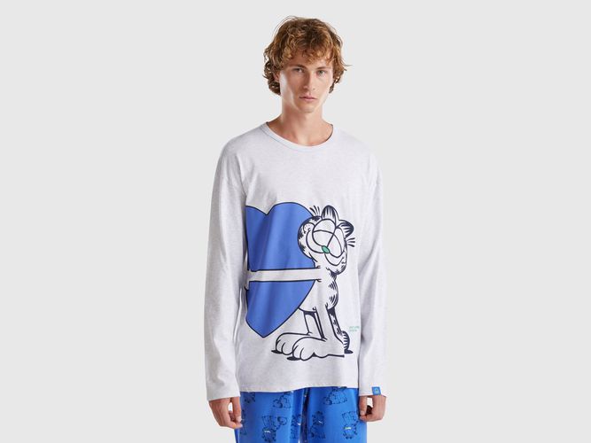 Benetton, Haut De Pyjama Garfield 2024 By Paws, Inc., taille L, Gris Clair - United Colors of Benetton - Modalova