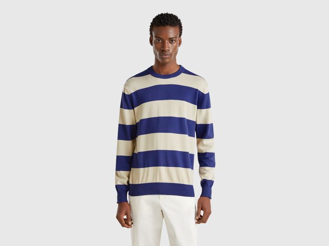 Benetton, Pull Rayé, taille L, Bleu - United Colors of Benetton - Modalova