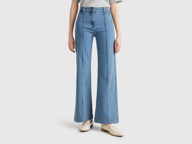 Benetton, Coupe Évasée Jenas Avec Taille Haute, taille 25, Bleu Clair - United Colors of Benetton - Modalova
