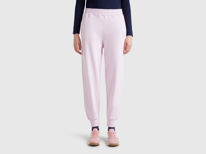 Benetton, Pantalon De Jogging En Pur Coton, taille L, Lilas - United Colors of Benetton - Modalova