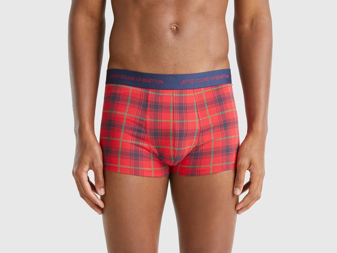 Benetton, Boxer Tartan Rouge Et Bleu, taille L, Multicolore - United Colors of Benetton - Modalova