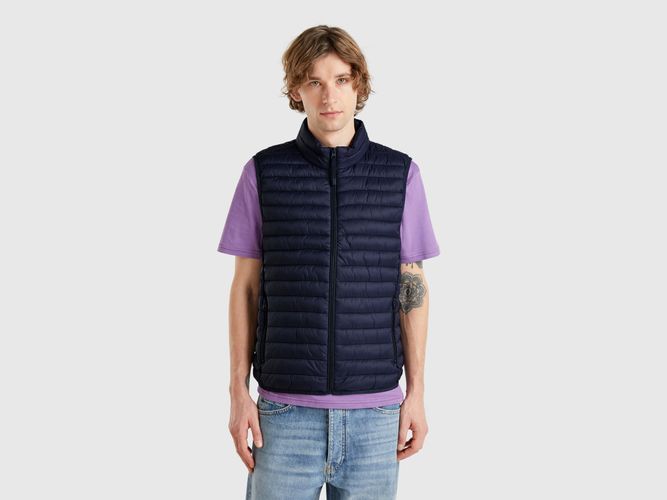 Benetton, Veste Sans Manches Coupe Classique Avec Rembourrage, taille XXL, Bleu Foncé - United Colors of Benetton - Modalova