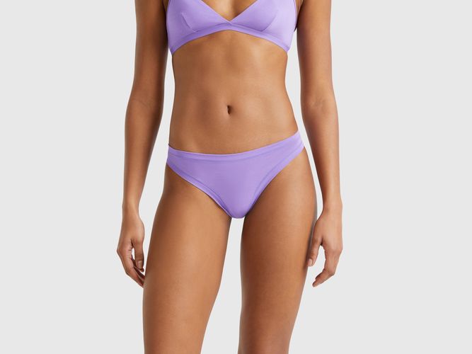 Benetton, Soutien-gorge Brésilien Super Stretch En Coton, taille OS, Bleu Pervenche - United Colors of Benetton - Modalova